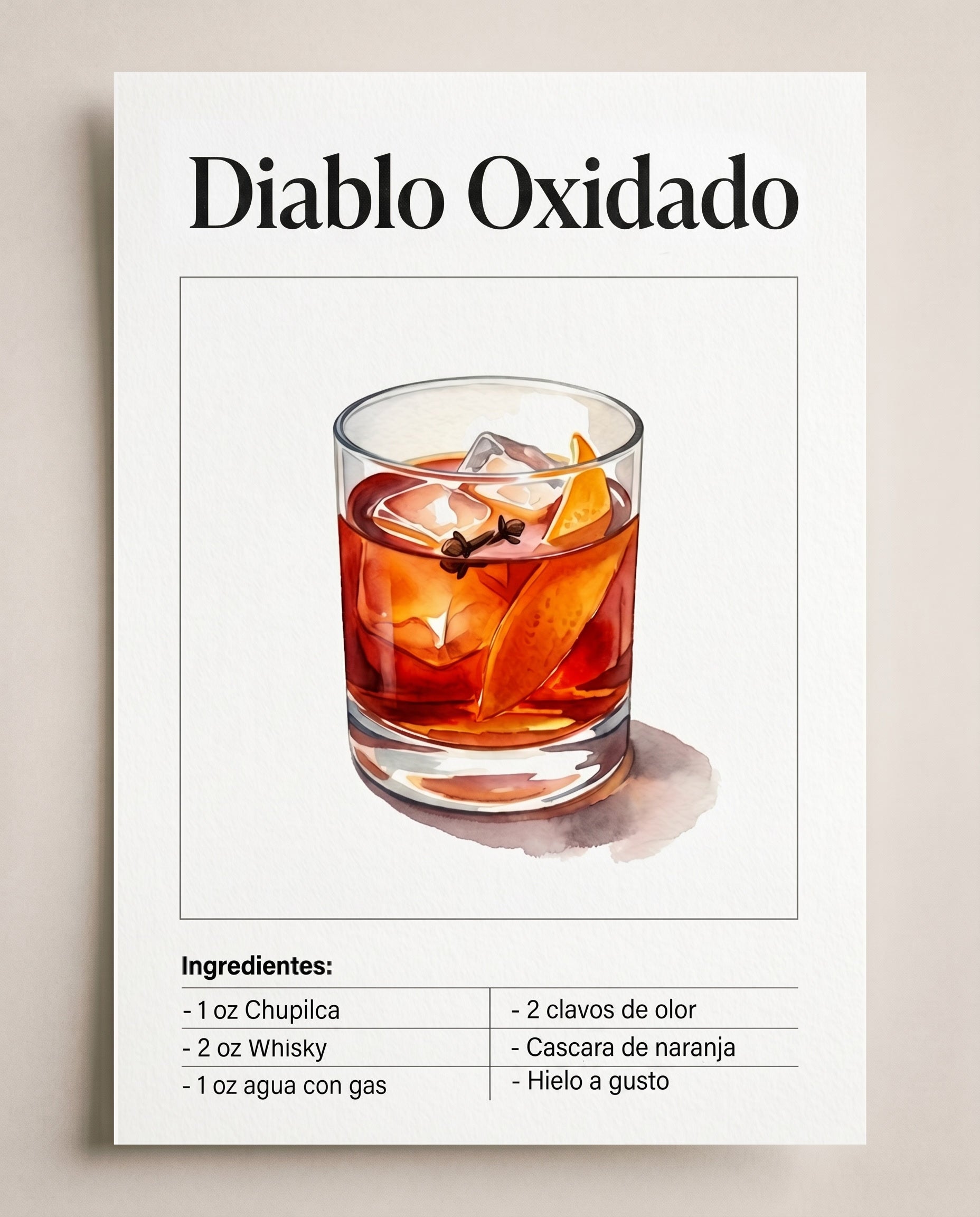 Receta diablo oxidado