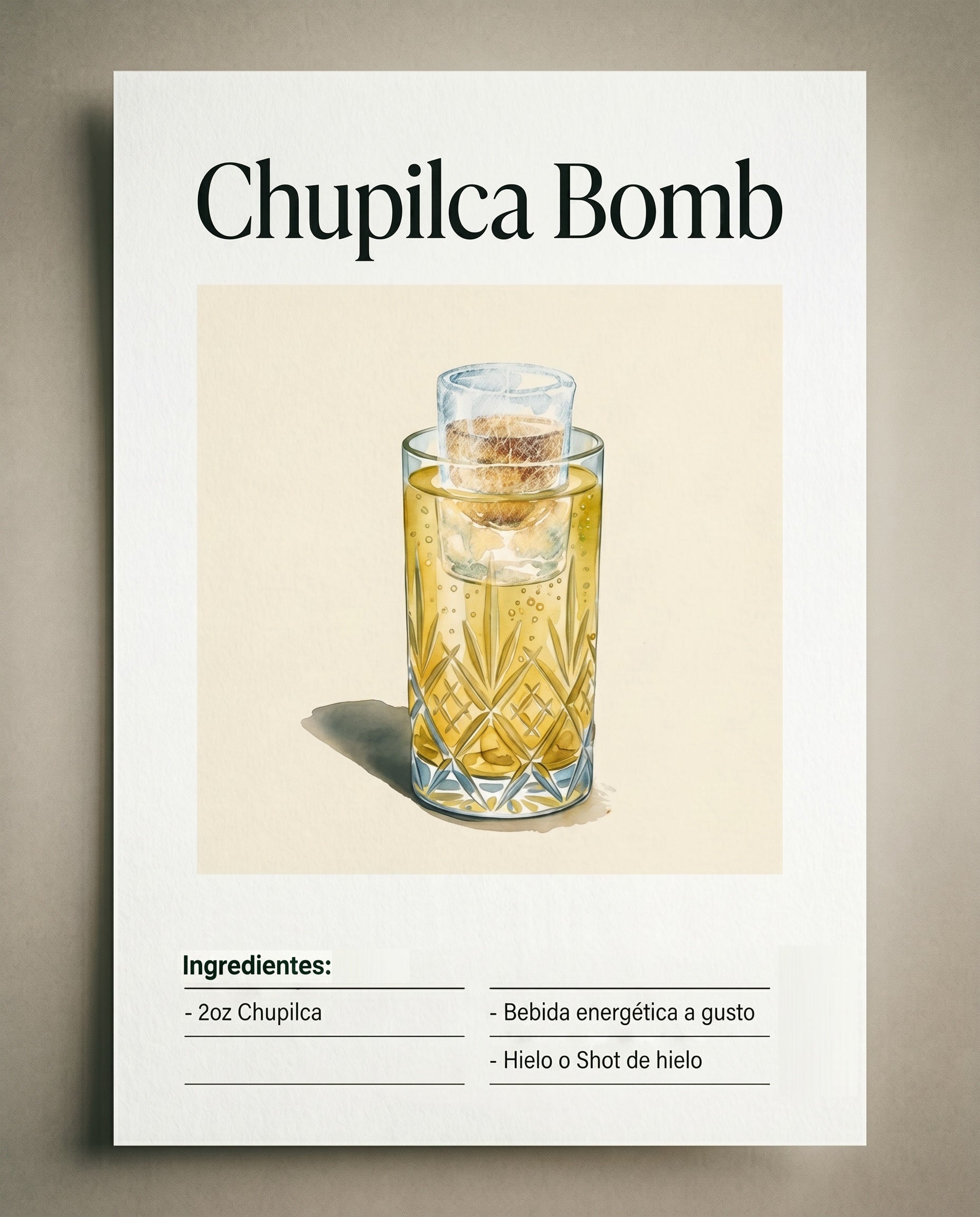 receta chupilca bomb